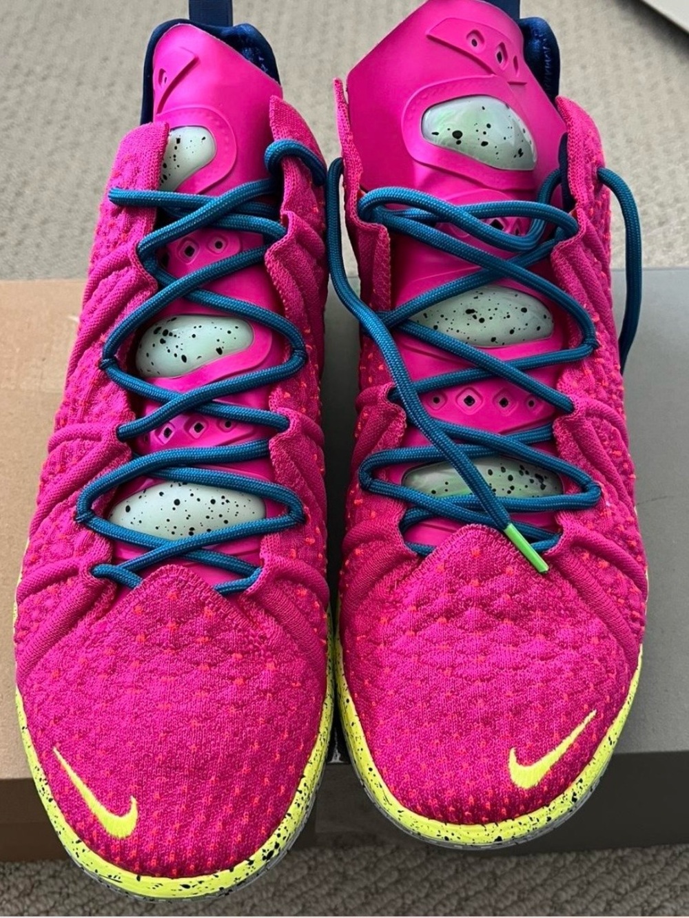 Women's - Nike LeBron “Los Angeles By Night” Pink Basketball Shoes